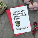 Funny Police Graduation Card, Congrats Graduation Gift for New Police Officer, Hilarious Graduation Card for Police Academy Graduates, Look at You Becoming a Police Officer
