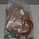 Fashion Women Saddle Shoulder Bag Clutch Purse Small Crossbody Satchel Handbag Woven Imitation Crocodile Leather Bag (Khaki Large)