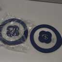 2 Pack Replacement Lids for Pyrex 7402-PC 6/7 Cup Glass Containers Mixing Bowl Silicone Storage Cover Leakproof Navy