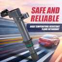 RANSOTO Ignition Coil Pack & Iridium Spark Plug Compatible with 2002-2008 Dodge Ram 1500 Durango Dakota Nitro Grand Cherokee Liberty Commander 3.7L V6 Replaces UF270 7100 Set of 6
