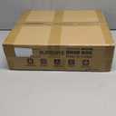 12 Pack XXX-Large Modular Clear Plastic Stackable Shoe Storage Organizer for Closet, Space Saving Versatile Sneaker Shoe Rack Containers Bins Holders, Portable Closet Organizers and Storage, Black