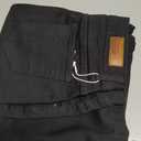 roswear Women's Wide Leg Jeans High Waisted Stretchy Denim Trouser Pants (Black, M)