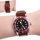 Ritche Christmas Gift Quick Release Leather Watch Band Leather Watch Strap 18mm 19mm 20mm 21mm 22mm 23mm or 24mm for Men and Women, White Elephant Gifts, Stocking Stuffers For Men