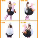 Inflatable Ostrich Costume, Funny Riding Ostrich Costume Suit, Blow Up Costumes for Halloween, Christmas, Cosplay
