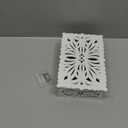 Saillong Doorbell Chime Cover Box Only, Doorbell Cover for Wall Inside With Floral Design, Indoor Doorbells Covers with Self Adhesive Tape, Fits Most of Doorbells Chime, Easy to Install(White)