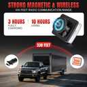 Magnetic Wireless Trailer Lights, LED Trailer Lights Turn Signal Brake Running Stop Light with License Plate Light, Tow Tail Light Kit for Trucks, Boats, RVs, Campers, IP67 Waterproof 10-30V