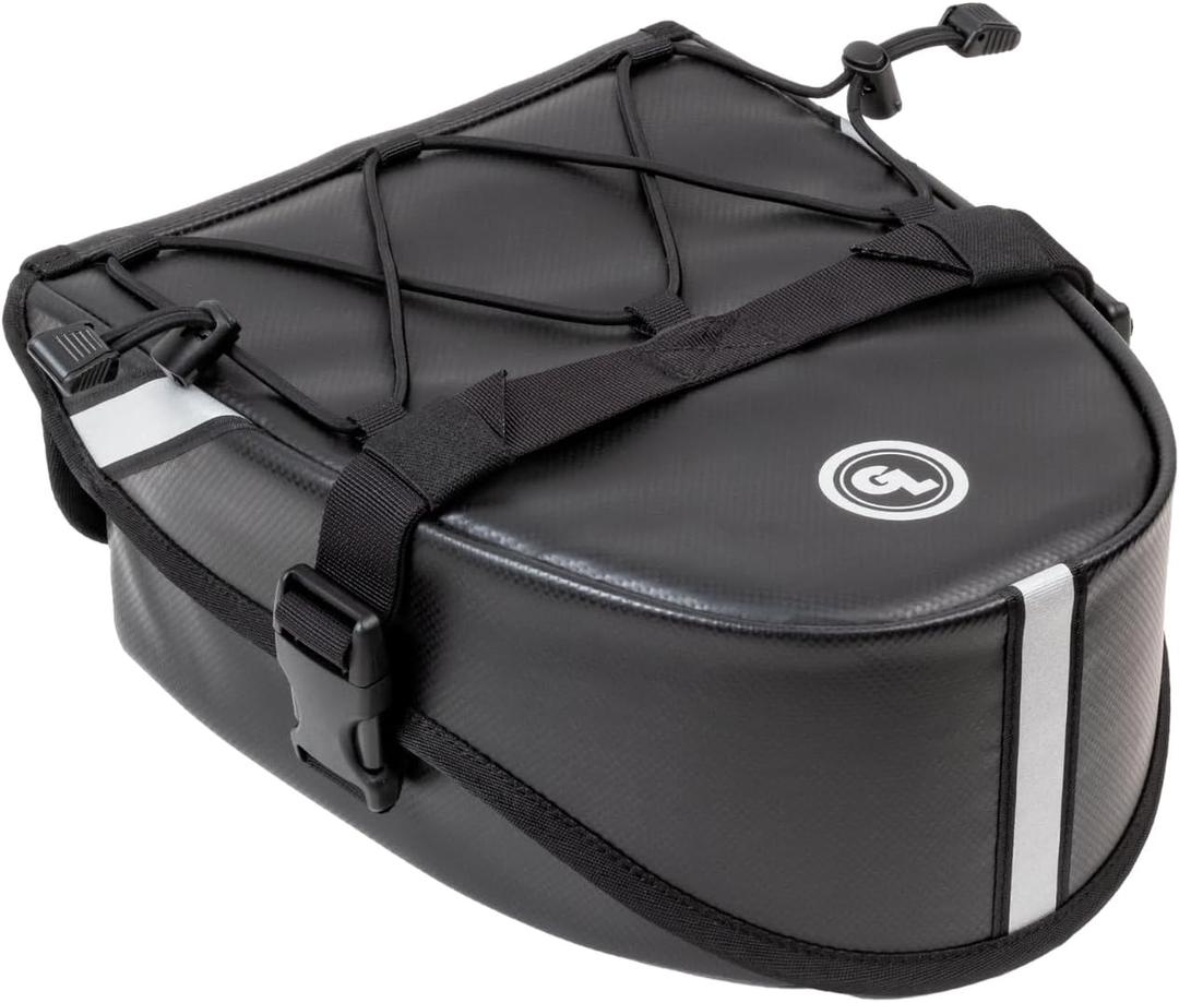 Giant Loop Klamath Tail Rack Pack, 4-Liter Soft Luggage Motorcycle Bag, Secures to Any Motorcycle Tail Rack or Dirt Bike Rear Fenders (Black 2023)