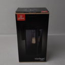 Globe Electric Vintage 1-Light Matte Black Hurley Wall Sconce