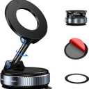 VENINGO Vacuum Magnetic Suction Phone Holders for Your Car with Strong Magsafe 360 Rotation Adjustable Foldable Design Car Phone Mount Cell Phone Stand for All Smartphones & All Car Models, Black