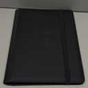 Premium 9 Pocket Card Binder for 540 Cards, Fabmaker PU Cover Trading Card Binder, Sturdy Card Collection Album, Sleek Card Holder Folders for Game Cards & Sports Cards, Black