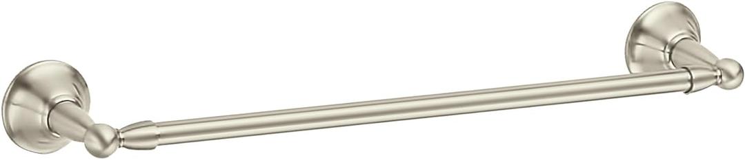 Moen DN6818BN Sage 18-Inch Single Towel Bar, Brushed Nickel