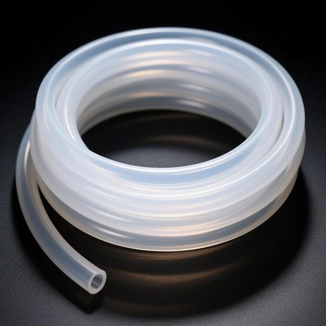 Silicone Tubing 1/8"ID X 1/4"OD - 100FT Length Food Grade Silicon Tube Flexible High Temp Pure Silicone Hose for Home Brewing Wine Making