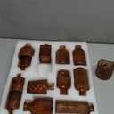 Bud Vase Set of 30 in Bulk Amber Glass Bud Vase 30 Pack Bud Vases for Centerpieces Vintage Amber Mini Flower Vases for Home Centerpieces Wedding Decorations