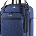 EMPSIGN Underseat Carry On Wheeled - 16" Carry on Bag with Wheels Multi-functional Lightweight Rolling Bag Overnight Weekender Small Suitcase for Women Men Travel Business, Haze Blue