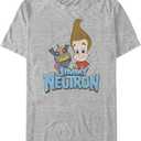 Nickelodeon Men's Big & Tall Jimmy N (4X-Large Big, Athletic Heather)