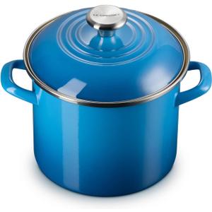 Le Creuset Enamel on Steel Traditional Stockpot, 6 qt., Marseille with Stainless Steel Knob