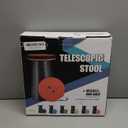 Fishboy Upgraded Collapsible Stool, 400lbs Max Weight, Lightweight But Sturdy, Portable Retractable Folding Telescoping Foldable Camping Stool for Adults Outdoor Fishing Hiking BBQ (1PK Round, Black)