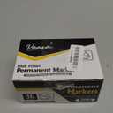 36 Pack Permanent Markers Fine Tip, Black Permanent Marker Pens for Office, School & Home, Waterproof, Smear-Proof, Quick-Drying