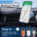 Magnetic Design for iPhone 16 Pro Max Case,[Compatible with MagSafe][Military Grade Drop Protection] Camera Lens Protector Cover Logo View Dust-Proof Matte Shockproof Protective Cover,Black