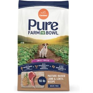 Canidae Pure Farm to Bowl Small Breed, Pasture-Raised Lamb & Lentil Recipe, 10 lbs.  BB 04/10/27