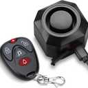 WSDCAM USB Rechargeable Bike Alarm with Remote 110dB Loud Volume Adjustable Wireless Vehicle Security Alarm System Anti Theft Vibration Motion Sensor Alarm for Car Trailer Motorcycle Scooter Ebike