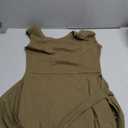 Caracilia Women Summer Sleeveless Bodycon Tie Cinched Waist Romper Skort Mini Dress Built in Shorts Night Out Vacation Dress Size S