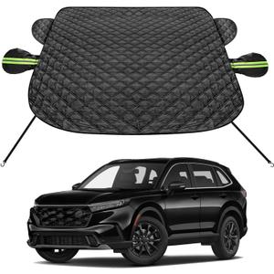 Car Windshield Cover for Ice and Snow Compatible with Toyota 4runner Tacoma Mazda CX30 CX5 CX50 Hyundai Tucson Kia Sportage Pickup Trucks Anti-Snow Cover Frost Shield with Side Mirror Covers