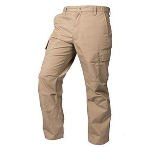 LAPG Men's Core Cargo Tactical Pants, Stretch Waistband, Lightweight & Durable Ripstop CCW Cargo Pants for Men, Khaki, Size 38 x 34