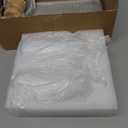 Kitchen Soap Dispenser Set with Instant Dry Tray,16 Oz Hand and Dish Soap White Glass Dispenser Set,Stainless Steel Pump,Waterproof Labels&Dish Brush,Luxury Soap Bottle for Kitchen,Bathroom (8.6"L x 3"W x 3"H)