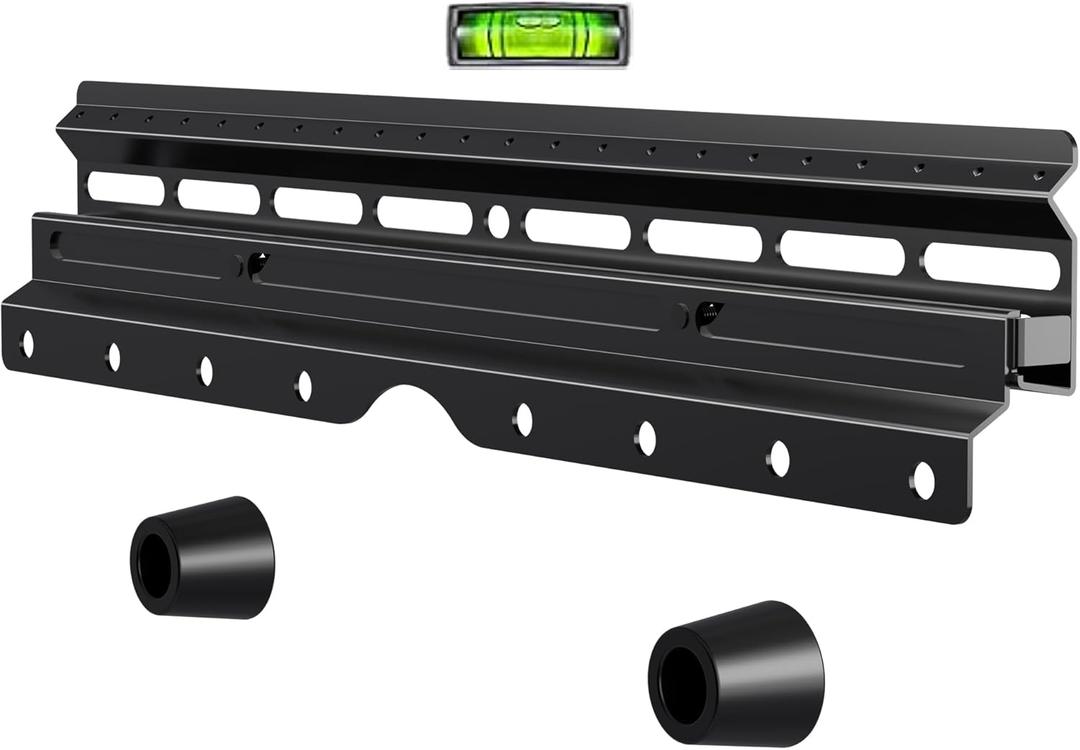 No Stud TV Wall Mount, Drywall Studless TV Hanger for Most 12-55 inch Flat Screen TVs, Holds up to 100lbs, No Drill, Easy Install (MF81) (400x400mm VESA)