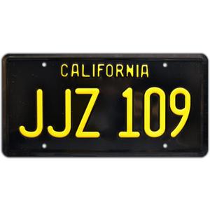 Bullitt | JJZ 109 | Metal Stamped License Plate Bullitt | JJZ 109 | Metal Stamped License Plate