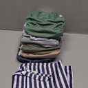 Wegreeco Cloth Diapers 6 Pack With 6 Inserts & 1 Wet Bag, Washable Cloth Diapers for Babies, One Size Adjustable Reusable (Green)