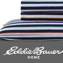Eddie Bauer Kids - Twin XL Sheets, Stain-Resistant Toddler Bedding with Matching Sham(s), Super Soft, Ideal Boy Room Essentials (Stripes Game Blue, Twin XL)