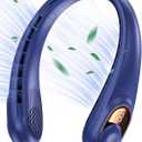 KIDEE Portable Neck Fan, Personal Bladeless Rechargeable, Upgraded 4000mAh Battery & 360 Surrounding Air Outlet, Increase Air Volume, Ultra Quiet, Long Use Time Wearable Fan for Home Travel