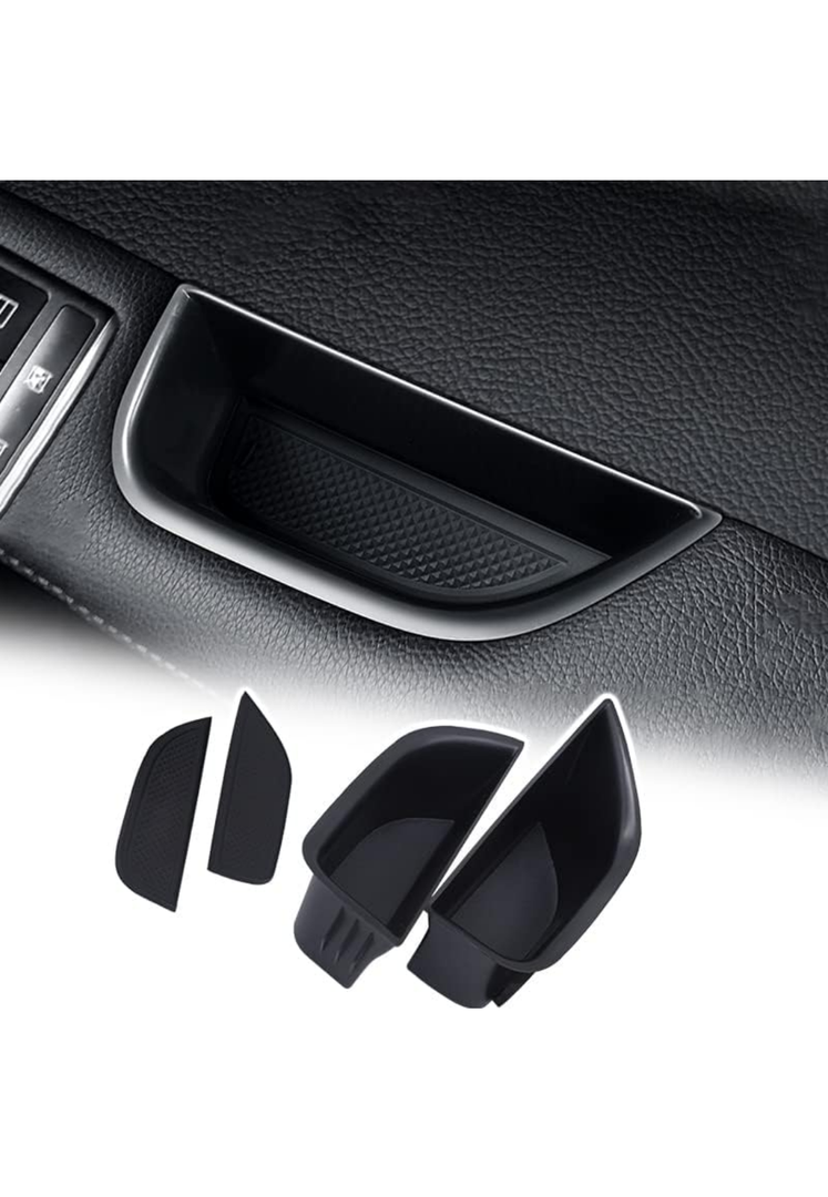 for GLA CLA Front Row Door Side Handle Storage Box Compatible with Mercedes Benz CLA GLA Accessories 2013-2018 GLA250 GLA45 2015-2019 Armrest Pocket Container