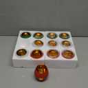 Jingmore 12 Pcs Christmas Votive Candle Holder 3.3 x 2.7 Inch Tealight Candle Holder for Christmas Red Green White Xmas Candleholder Jar Decorations for Table Centerpiece Home Party Holiday