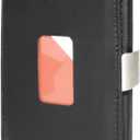 The Ultimate Front Pocket Compact Minimalist Wallet - Black Leather - Card Holder, One-Size