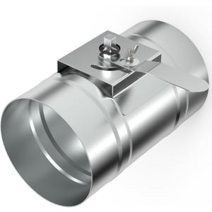 4" HVAC Duct Manual Volume Damper Metal Adjustment Airflow Ducting Backdraft Damper for Air Ventilation System HVAC