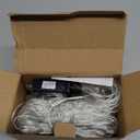 Joomer Christmas Net Lights - 12FT x 5FT 360 LED Plug-in Mesh Lights, Waterproof with 8 Modes, Timer, Connectable for Bushes, Trees, Garden, Outdoor Christmas Decor (Clear Wire, Warm White)