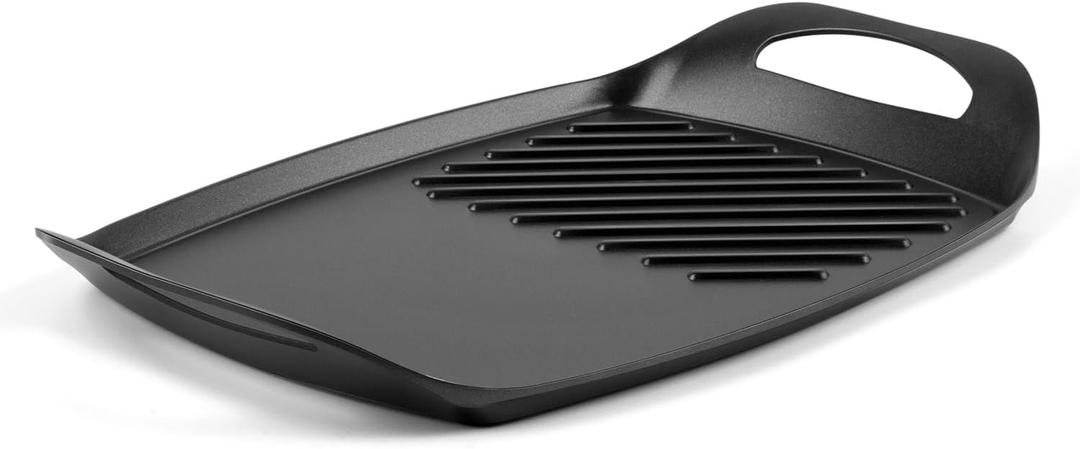 Techwood Stove Top Griddle, 17"X11" Nonstick 2 in 1 Grill Plate/Griddle Pan for Indoor/Outdoor Cooking, PFOA Free, Oven & Broiler Safe, Compatible with Multiple Stovetops, Dishwasher Safe