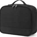 ZM-YOUTOO Lunch Box for Men - Reusable Lunch Bag Men Adult Women- Insulated Lunch Box for Office Hiking Camping (Black)