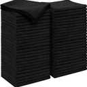 AIDEA Microfiber Cleaning Cloth Black 50PK, Microfiber Towels for Cars, Premium Car Cloths, Dusting Cloth Lint Free Cleaning Rags for SUVs, House, Kitchen, Window, Workshops, 11.5×11.5"