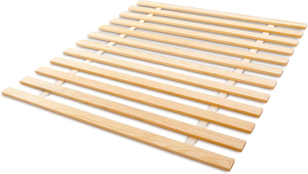 Bed Frame Support Slats, Heavy-Duty Solid Wood Bunkie Board Under Bed-Support, Wooden Support Board for Sagging, California King Size