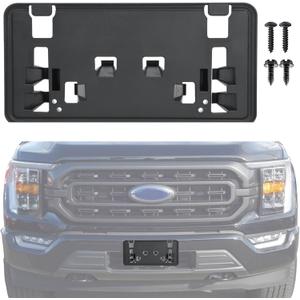 Replacement for Front Bumper License Plate Frame Bracket 2021 2022 2023 Ford F150 ML3Z-17A385-BB 2.7L 3.0L 3.5L