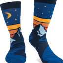 Lavley Outdoors Socks - Hiking and camping gifts for men and women - Great for nature lovers - Holiday or birthday gift (One Size, Id Rather Be in the Mountains)