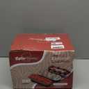 Mini Loaf Pans with Lids and Spoons (100 Pack, Pink, 6.8oz) Rectangular Aluminum Foil Baking Pans