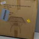 JARDIN DE CENTENNIAL Cast Aluminum Side/End Table, Anti-Rust Coffee Bistro Table for Outdoor, Patio, Indoor, Garden, Porch, Balcony (Round Black)