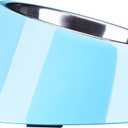 SuperDesign Mess Free 15 Slanted Bowl for Dogs and Cats, Tilted Angle Bulldog Bowl Dog Feeder, Non-Skid & Non-Spill, Easier to Reach Food S/0.5 Cup Blue