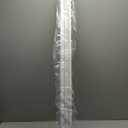 LazBlinds No Drill Blackout Vinyl Mini Blinds, White 45"x48"