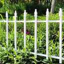 Thealyn Metal Decorative Garden Fence 22" Wide x 18" High (5 Panels, Total Length 9.17 feet), Metal Border Folding Fence, Landscape Fencing for Flower Bed, Yard, Animal Barrier